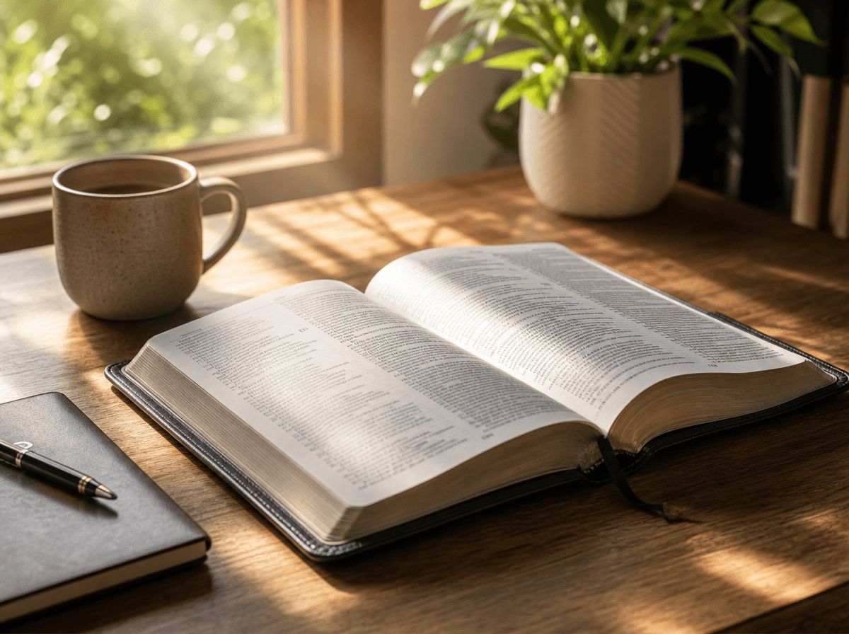 morning light on desk with open bible(1)